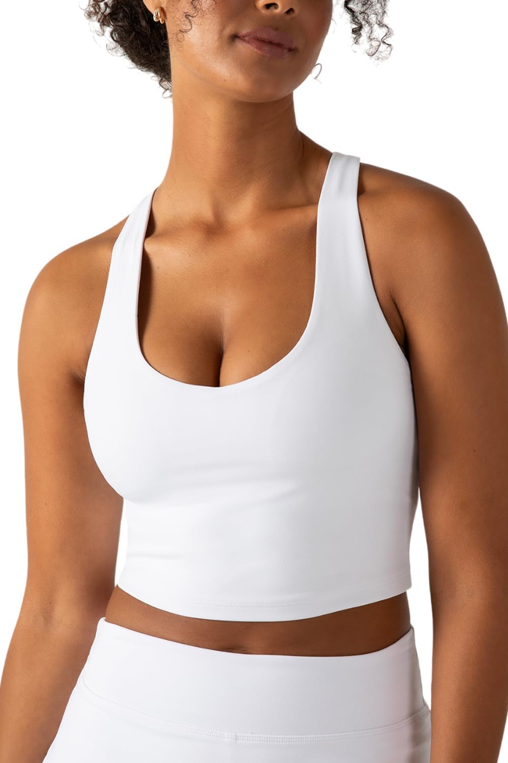 Sports Vest-Style Bra (Built-in Pads, Racerback Design)