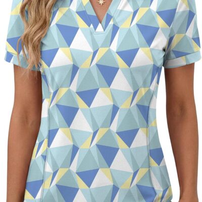 Womens Polo Shirt Golf Shirts Women Collared Shirts Short Sleeve Tee V Neck Tops
