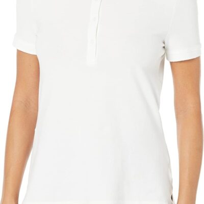 Women's Loose-Fit Short-Sleeve Casual Polo Shirt